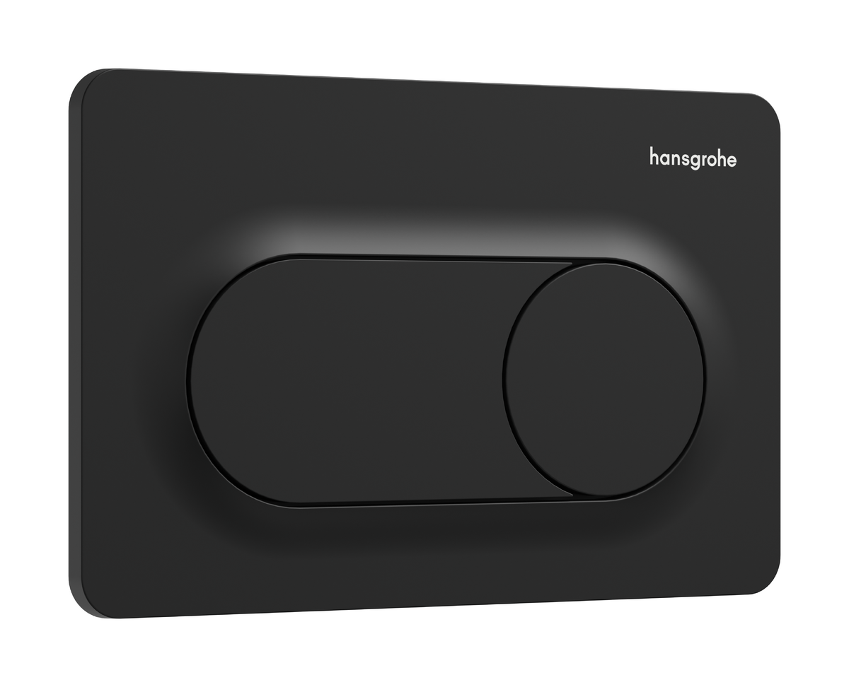 HANSGROHE iFrame Original S Betätigungsplatte für 2-Mengen-Spülung #66002670 - Mattschwarz