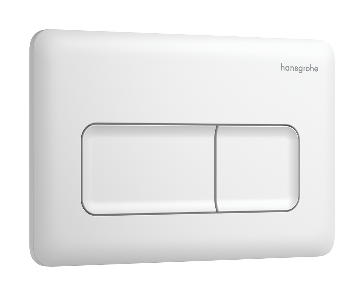 HANSGROHE iFrame Original Q Betätigungsplatte für 2-Mengen-Spülung #66001700 - Mattweiß