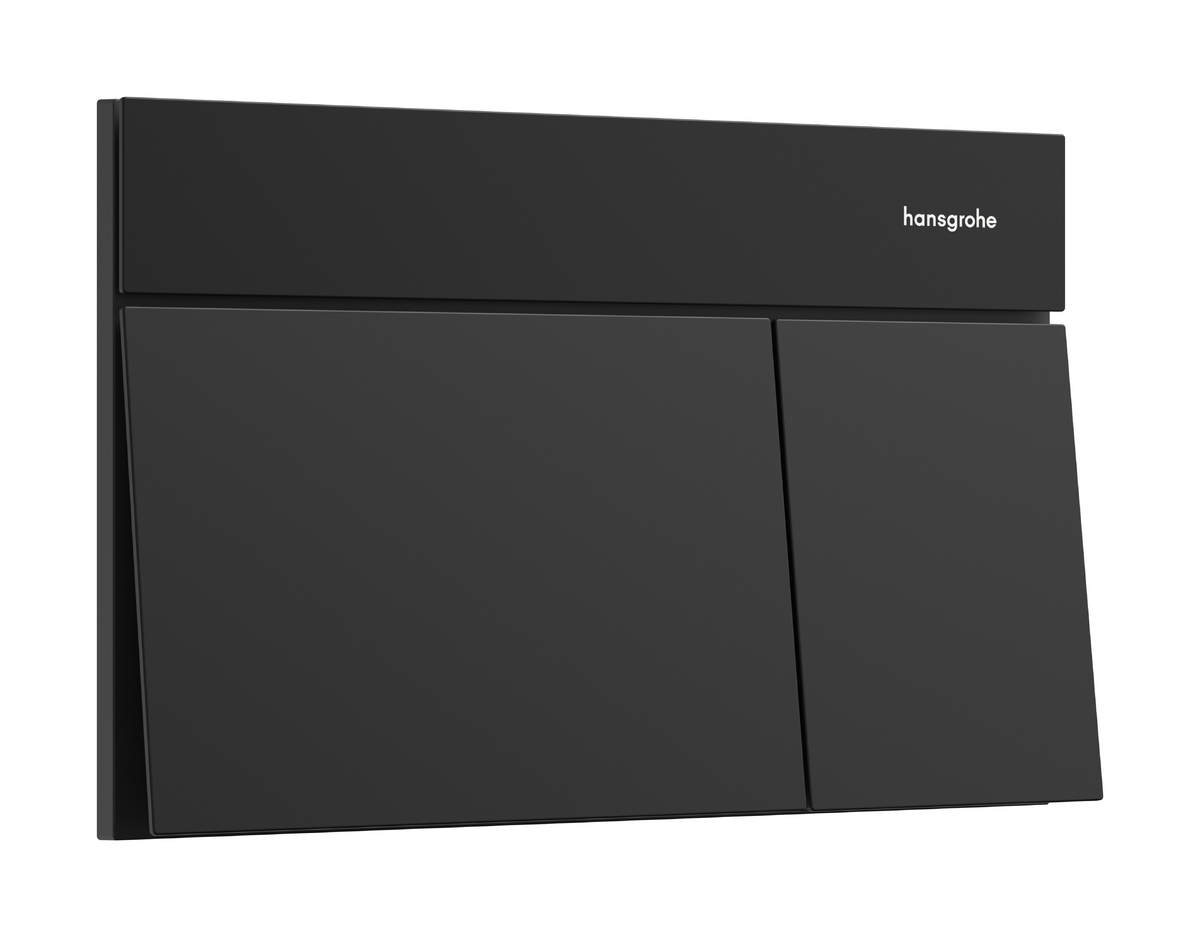 HANSGROHE iFrame Element E Betätigungsplatte für 2-Mengen-Spülung #66003670 - Mattschwarz