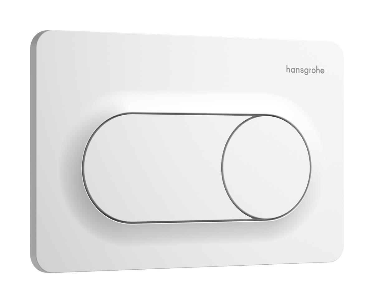 HANSGROHE iFrame Original S Betätigungsplatte für 2-Mengen-Spülung #66002700 - Mattweiß