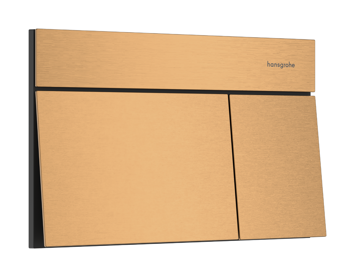 HANSGROHE iFrame Element E Betätigungsplatte für 2-Mengen-Spülung #66003140 - Brushed Bronze