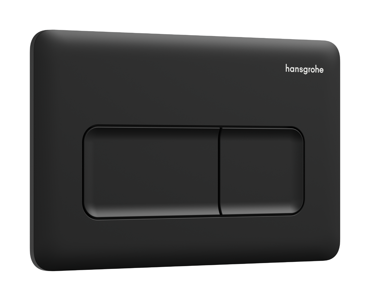 HANSGROHE iFrame Original Q Betätigungsplatte für 2-Mengen-Spülung #66001670 - Mattschwarz
