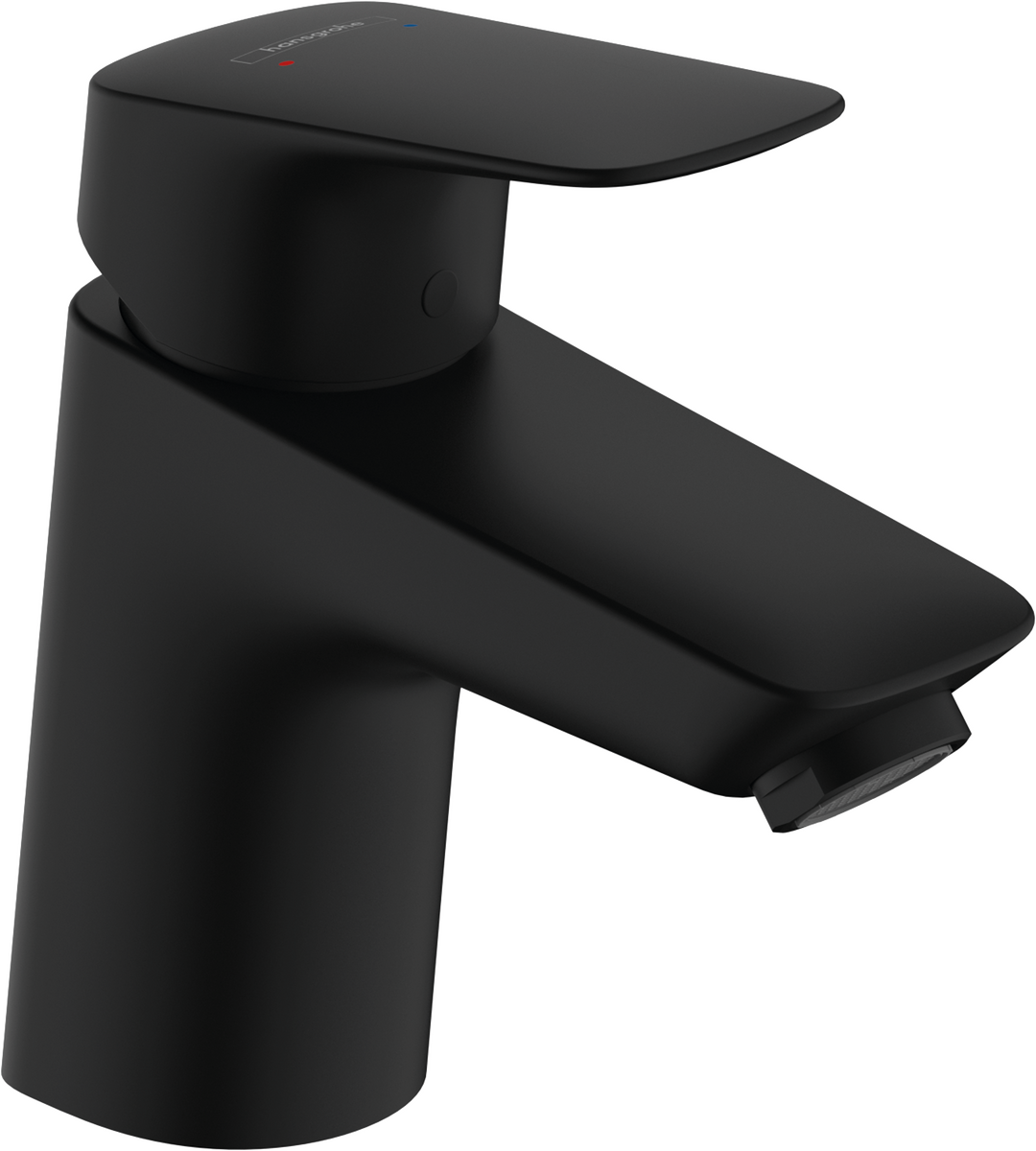 HANSGROHE Logis Einhebel-Waschtischmischer 70 mit Push-Open Ablaufgarnitur #71077670 - Mattschwarz