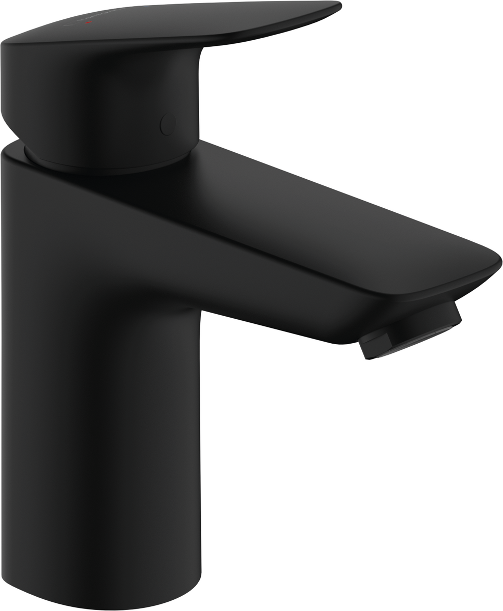 HANSGROHE Logis Einhebel-Waschtischmischer 100 ohne Ablaufgarnitur #71101670 - Mattschwarz
