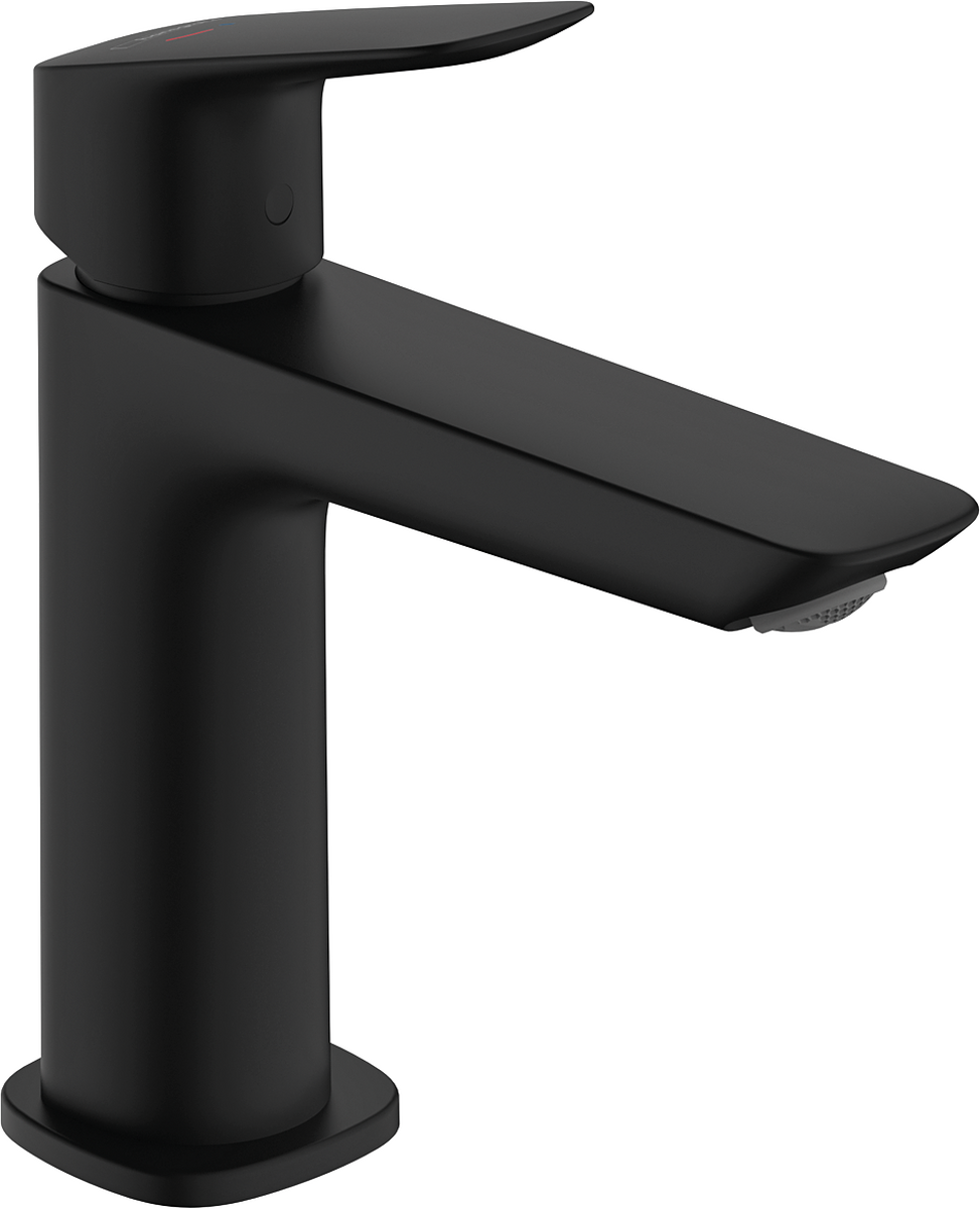 HANSGROHE Logis Einhebel-Waschtischmischer 110 Fine CoolStart ohne Ablaufgarnitur #71255670 - Mattschwarz