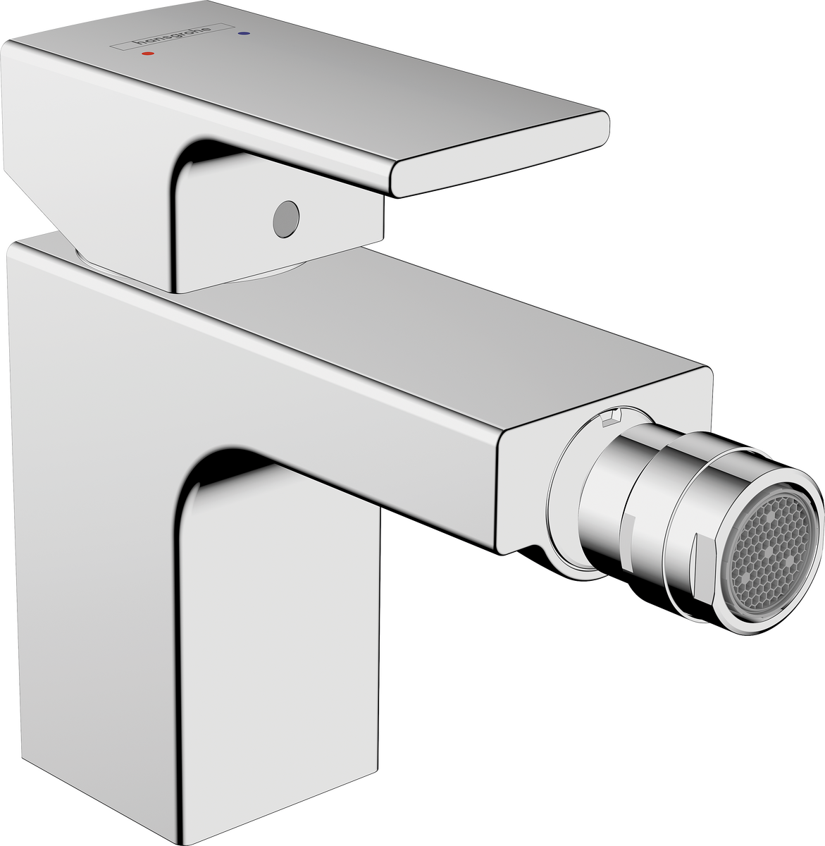 HANSGROHE Vernis Shape Einhebel-Bidetmischer mit Zugstangen-Ablaufgarnitur #71211000 - Chrom