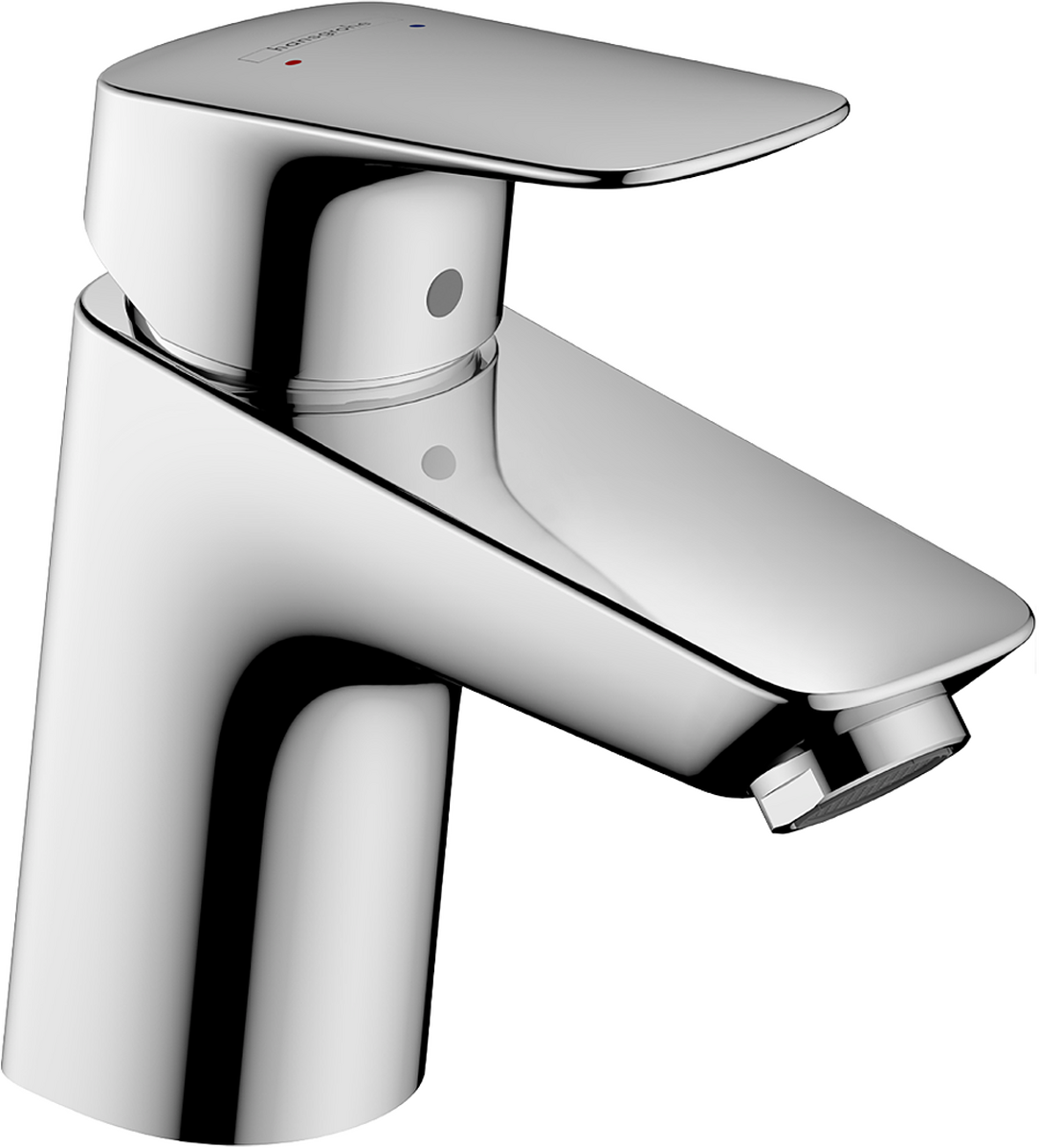 HANSGROHE Logis Einhebel-Waschtischmischer 70 mit Metall Zugstangen-Ablaufgarnitur #71170000 - Chrom