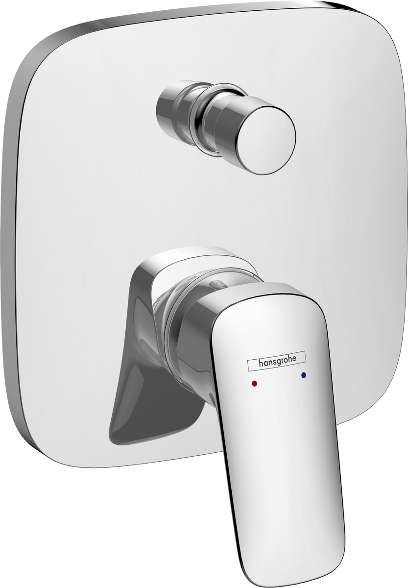 HANSGROHE Logis Einhebel-Wannenmischer Unterputz mit integrierter Sicherungskombination nach EN1717 für iBox universal #71407000 - Chrom