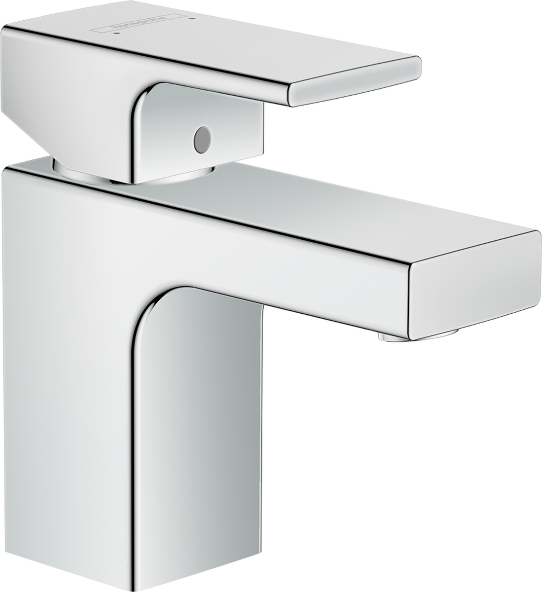 HANSGROHE Vernis Shape Einhebel-Waschtischmischer 70 mit isolierter Wasserführung und Metall Zugstangen-Ablaufgarnitur #71566000 - Chrom