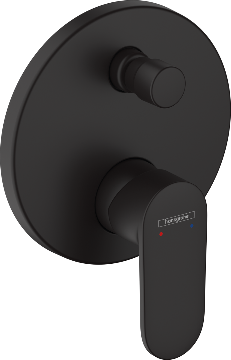 HANSGROHE Vernis Blend Einhebel-Wannenmischer Unterputz für iBox universal #71466670 - Mattschwarz