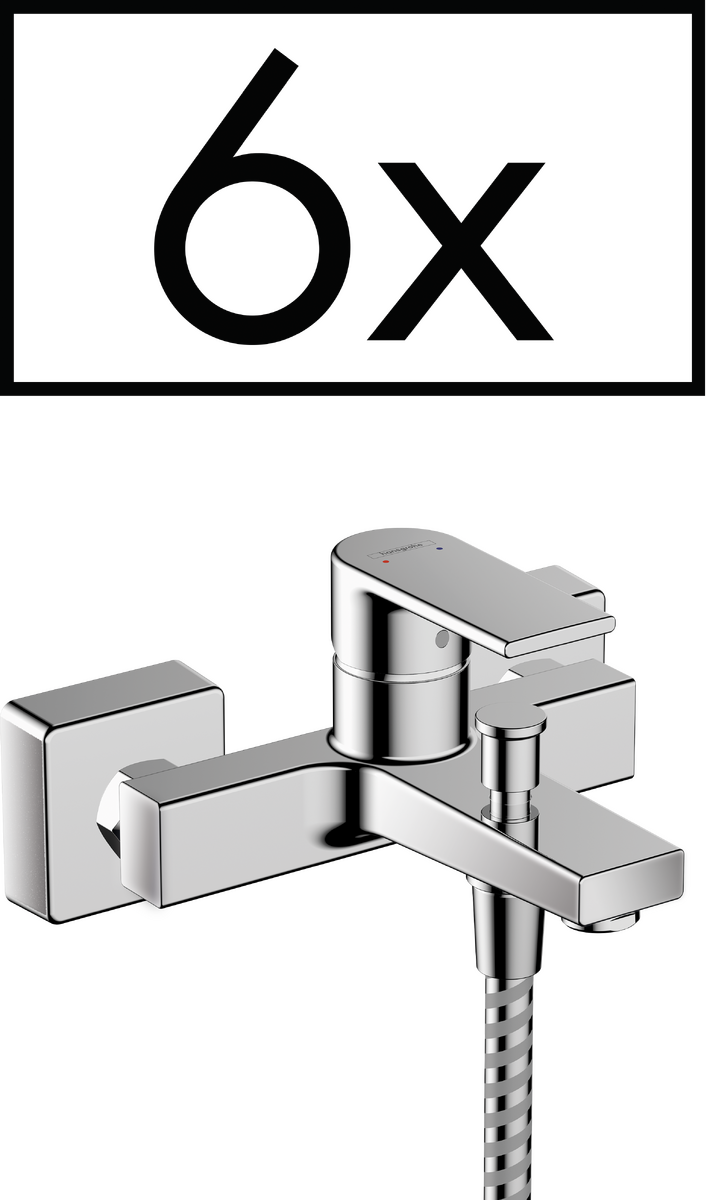HANSGROHE Vernis Shape Einhebel-Wannenmischer Aufputz Projektpack (6 St.) #71457000