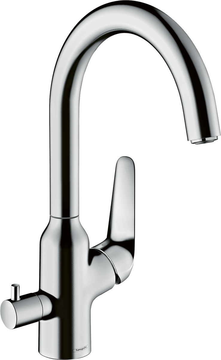 HANSGROHE Focus M42 Einhebel-Küchenmischer 220, Geräteabsperrventil, 1jet #71803000 - Chrom