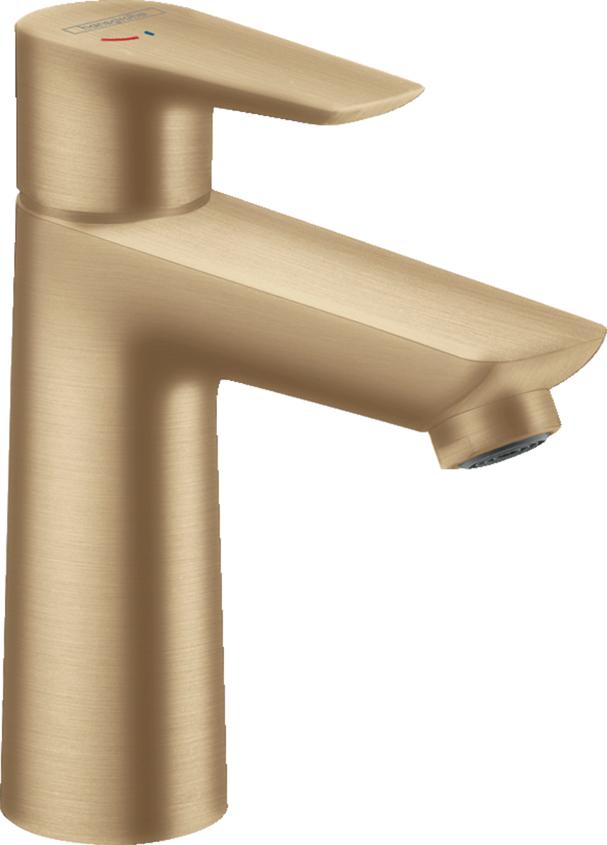 HANSGROHE Talis E Einhebel-Waschtischmischer 110 CoolStart mit Zugstangen-Ablaufgarnitur #71713140 - Brushed Bronze