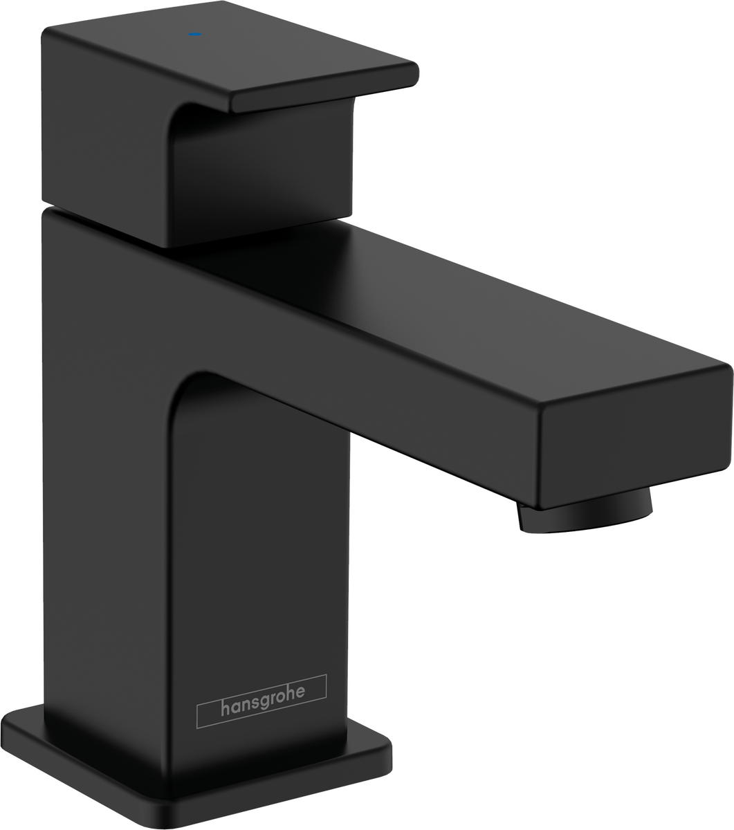 HANSGROHE Vernis Shape Standventil 70 mit Hebelgriff für Kaltwasser oder vorgemischtes Wasser ohne Ablaufgarnitur #71592670 - Mattschwarz