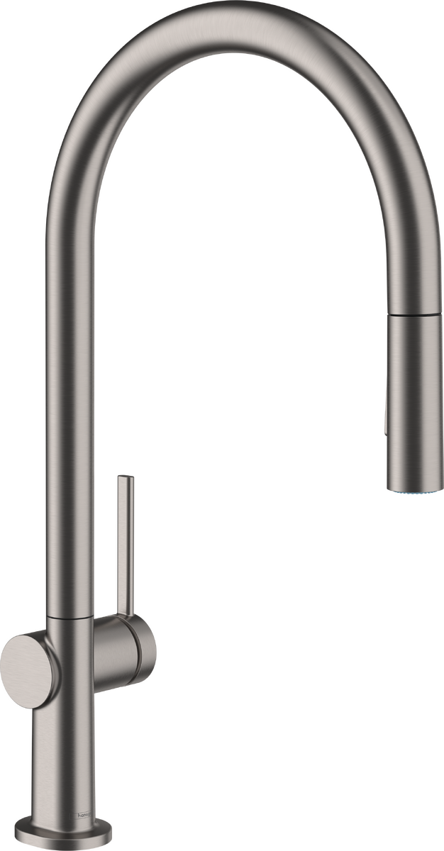 HANSGROHE Talis M54 Einhebel-Küchenmischer 210, Ausziehbrause, 2jet, sBox #72801340 - Brushed Black Chrome
