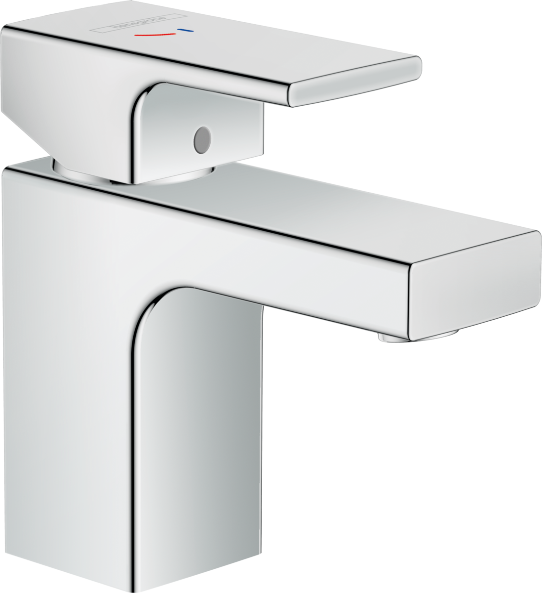 HANSGROHE Vernis Shape Einhebel-Waschtischmischer 70 CoolStart mit isolierter Wasserführung und Zugstangen-Ablaufgarnitur #71593000 - Chrom