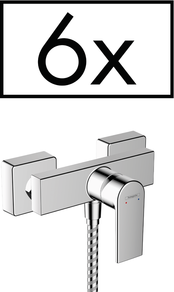 HANSGROHE Vernis Shape Einhebel-Brausemischer Aufputz Projektpack (6 St.) #71657000