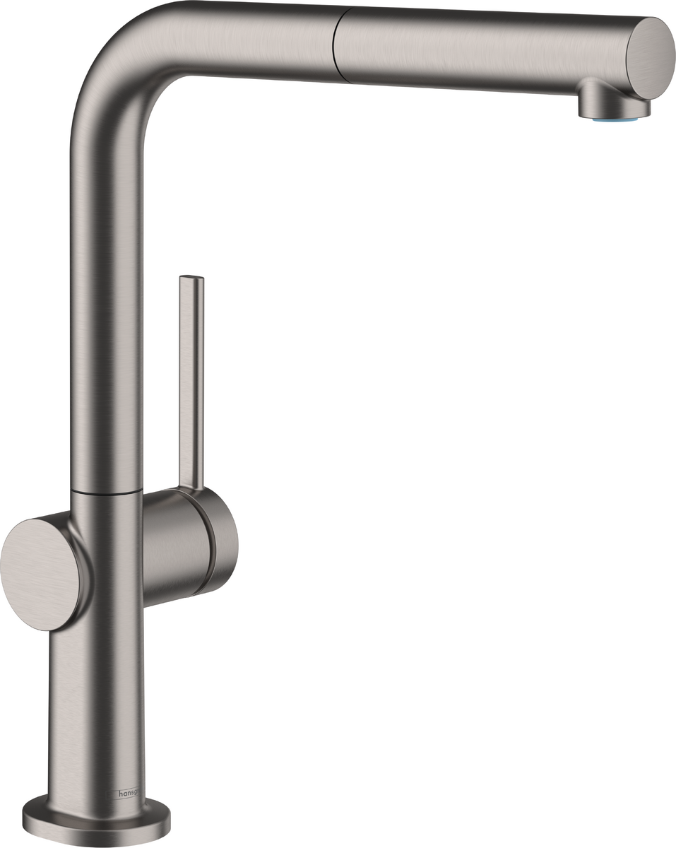 HANSGROHE Talis M54 Einhebel-Küchenmischer 270, Ausziehauslauf, 1jet, sBox #72809340 - Brushed Black Chrome