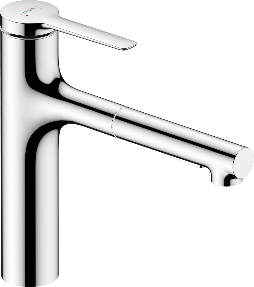 HANSGROHE Zesis M33 Einhebel-Küchenmischer 160, Metall Ausziehbrause, 2jet, sBox #74823000 - Chrom