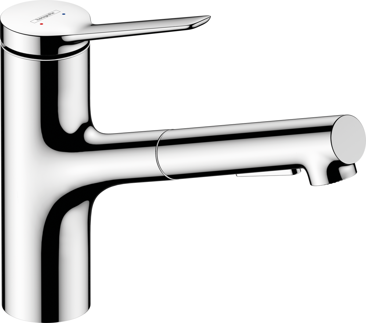 HANSGROHE Zesis M33 Einhebel-Küchenmischer 150, Metall Ausziehbrause, 2jet, sBox #74821000 - Chrom