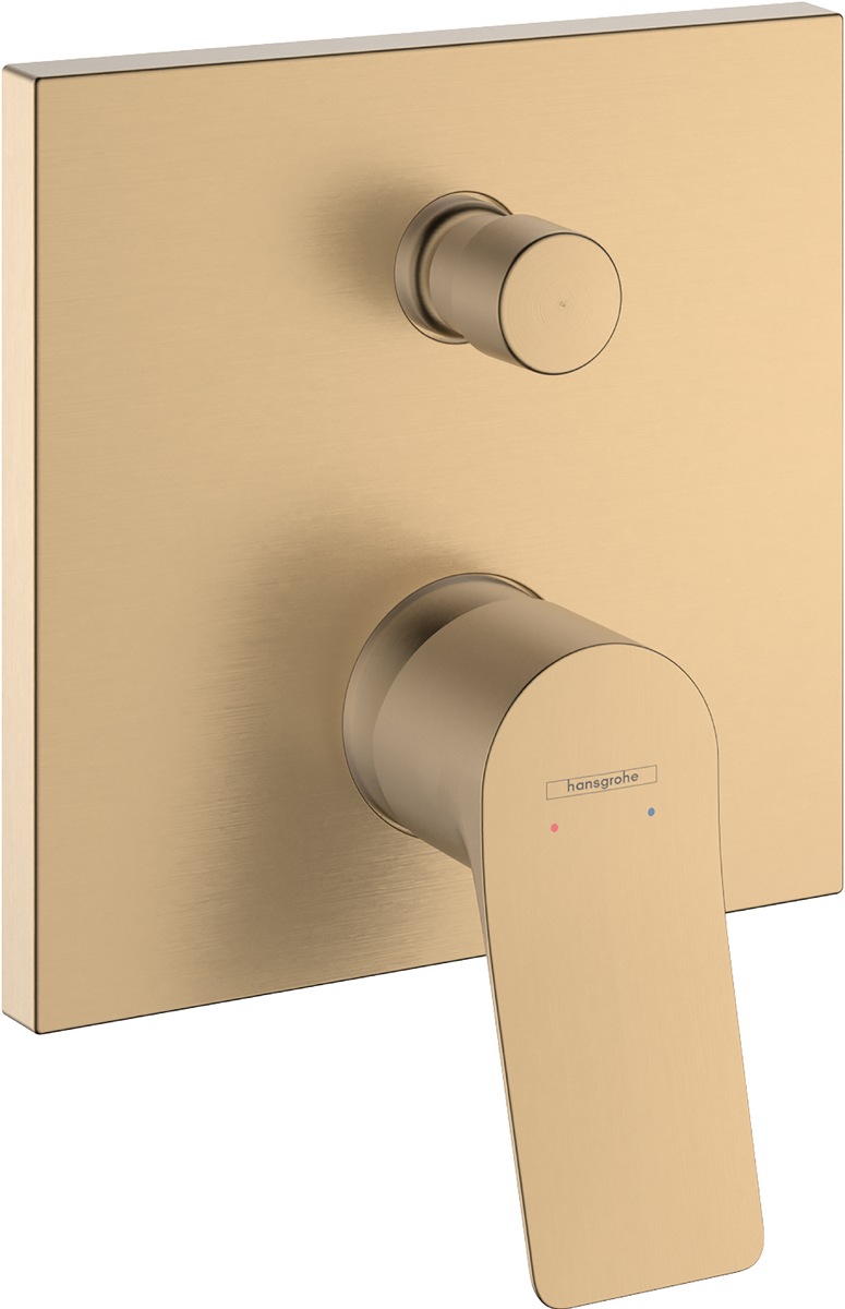 HANSGROHE Vivenis Einhebel-Wannenmischer Unterputz mit integrierter Sicherungskombination nach EN1717 für iBox universal #75416140 - Brushed Bronze