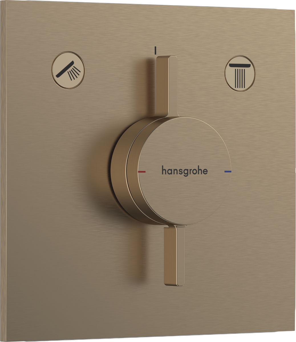 HANSGROHE DuoTurn E Mischer Unterputz für 2 Verbraucher #75417140 - Brushed Bronze