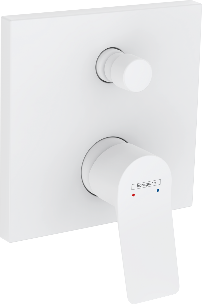 HANSGROHE Vivenis Einhebel-Wannenmischer Unterputz mit integrierter Sicherungskombination nach EN1717 für iBox universal #75416700 - Mattweiß