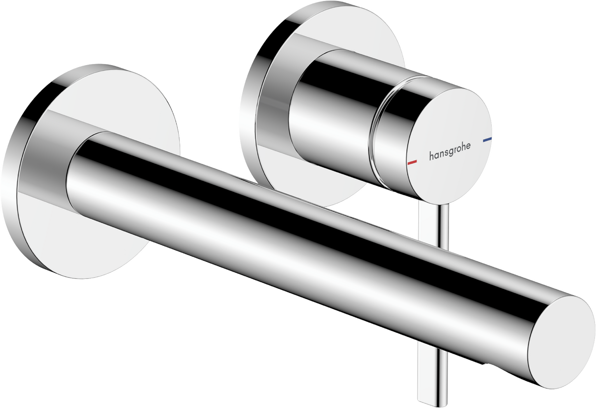 HANSGROHE Zesis S Einhebel-Waschtischmischer Unterputz für Wandmontage mit Auslauf 19,4 cm #74750000 - Chrom