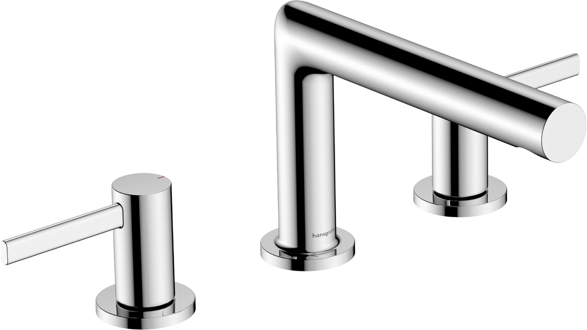 HANSGROHE Zesis S 3-Loch Waschtischarmatur 100 mit Zugstangen-Ablaufgarnitur #74733000 - Chrom