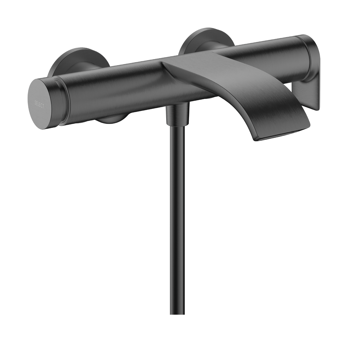 HANSGROHE Vivenis Einhebel-Wannenmischer Aufputz #75420340 - Brushed Black Chrome