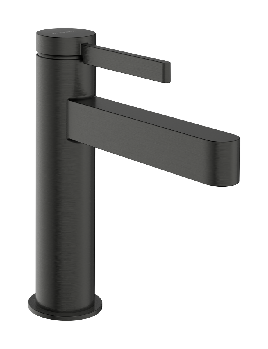 HANSGROHE Finoris Einhebel-Waschtischmischer 110 CoolStart mit Push-Open Ablaufgarnitur #76024340 - Brushed Black Chrome