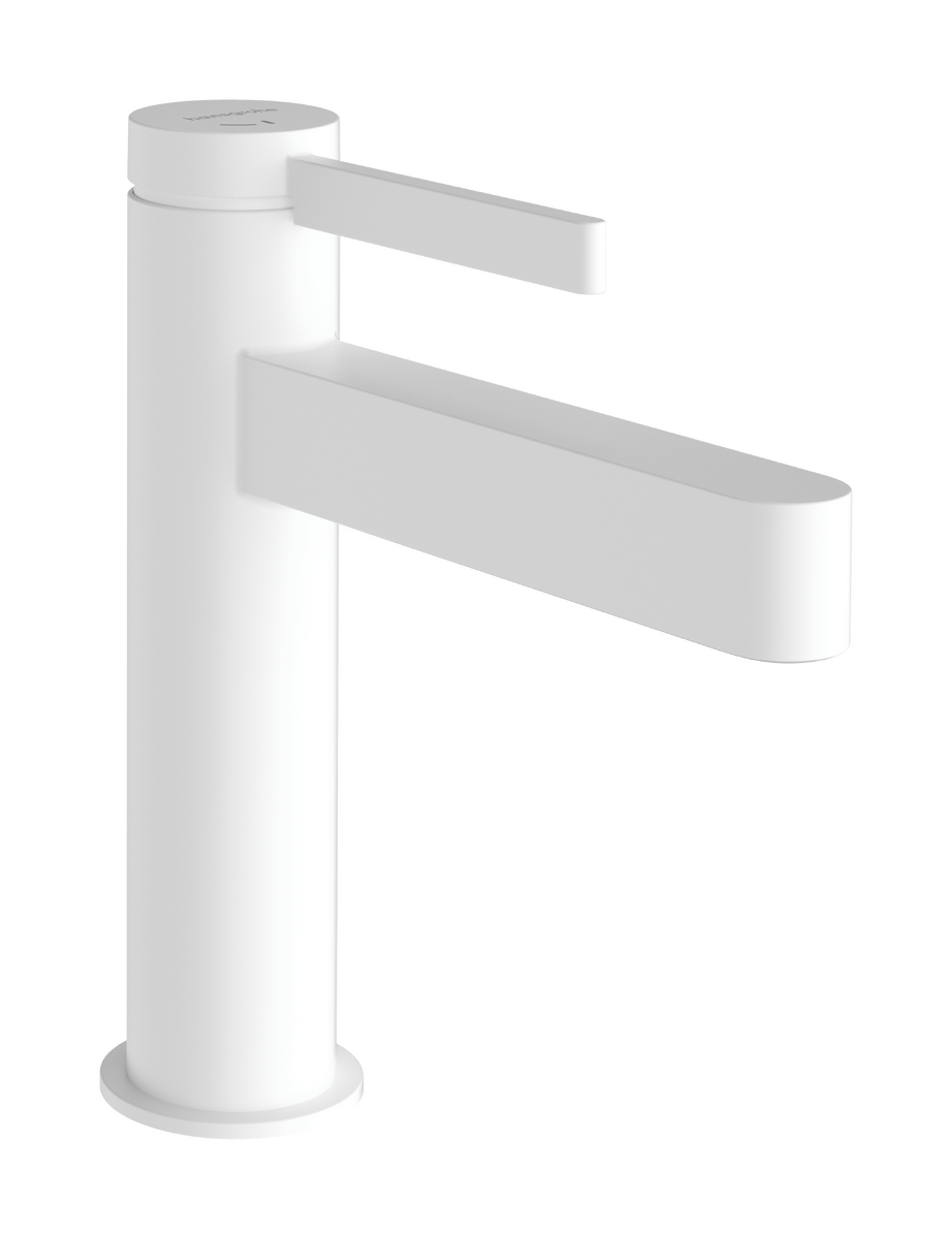 HANSGROHE Finoris Einhebel-Waschtischmischer 110 CoolStart mit Zugstangen-Ablaufgarnitur #76025700 - Mattweiß