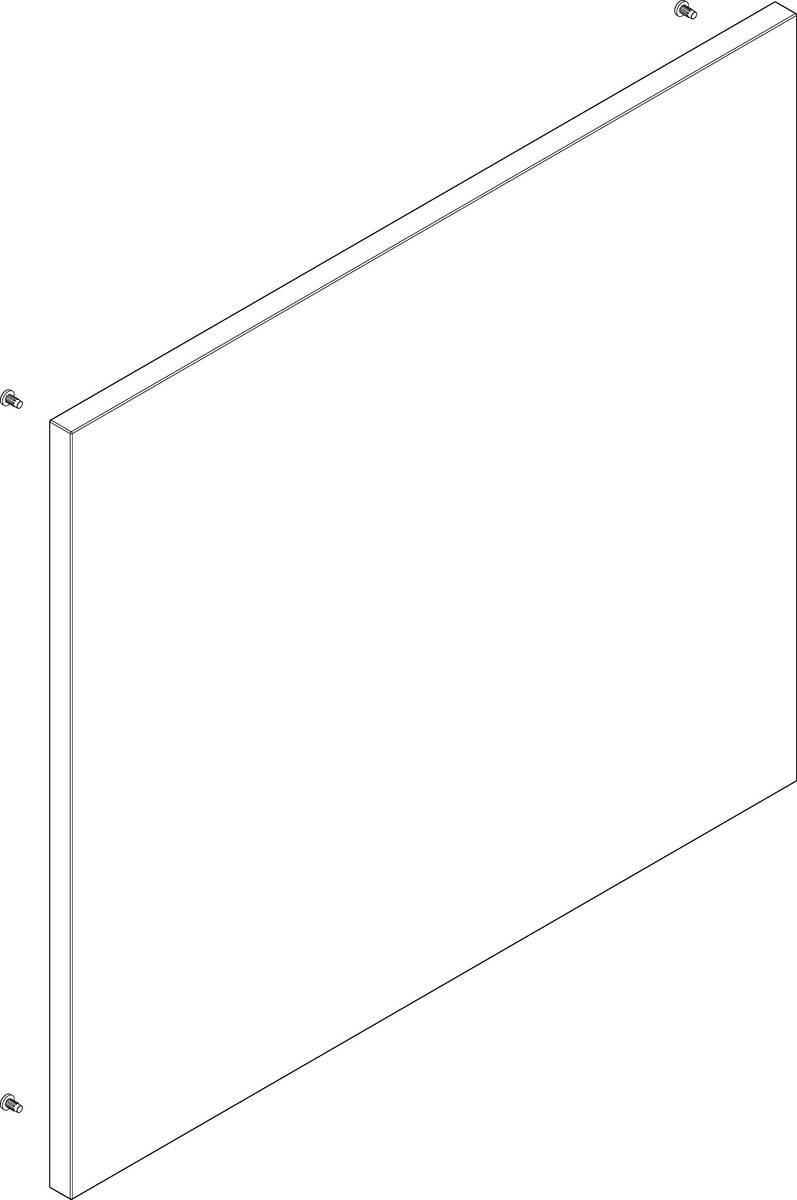 HANSGROHE Möbelfront #92084760 - Schiefergrau Matt