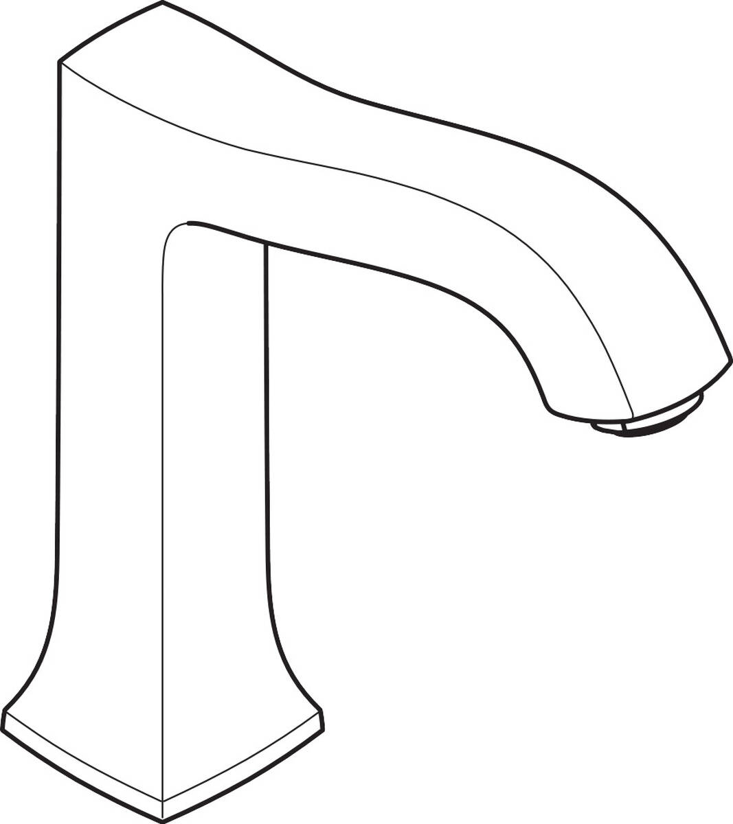 HANSGROHE Auslauf kpl. 3-Loch Waschtischarmatur #92820090 - Chrom/Gold Optic