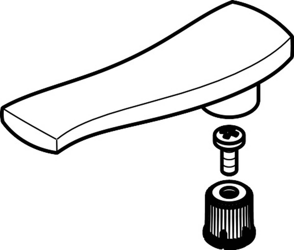 HANSGROHE Griff Warmwasserseite #92821000 - Chrom