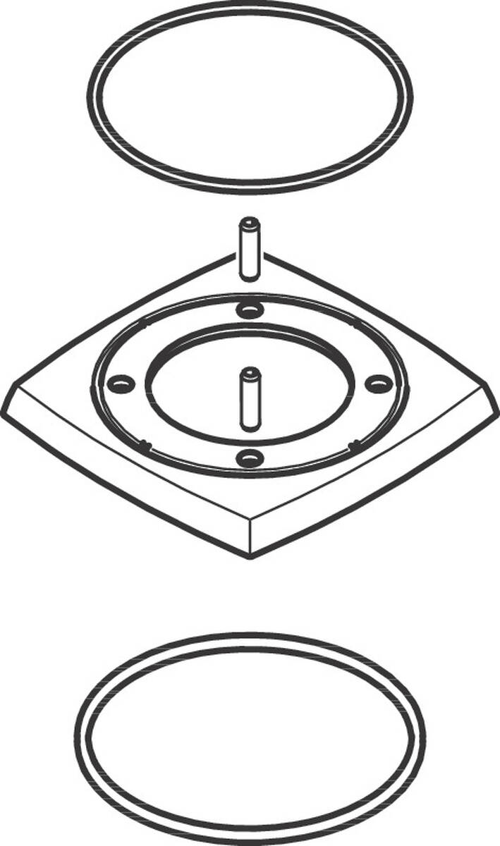 HANSGROHE Rosette für Griff #93415000 - Chrom