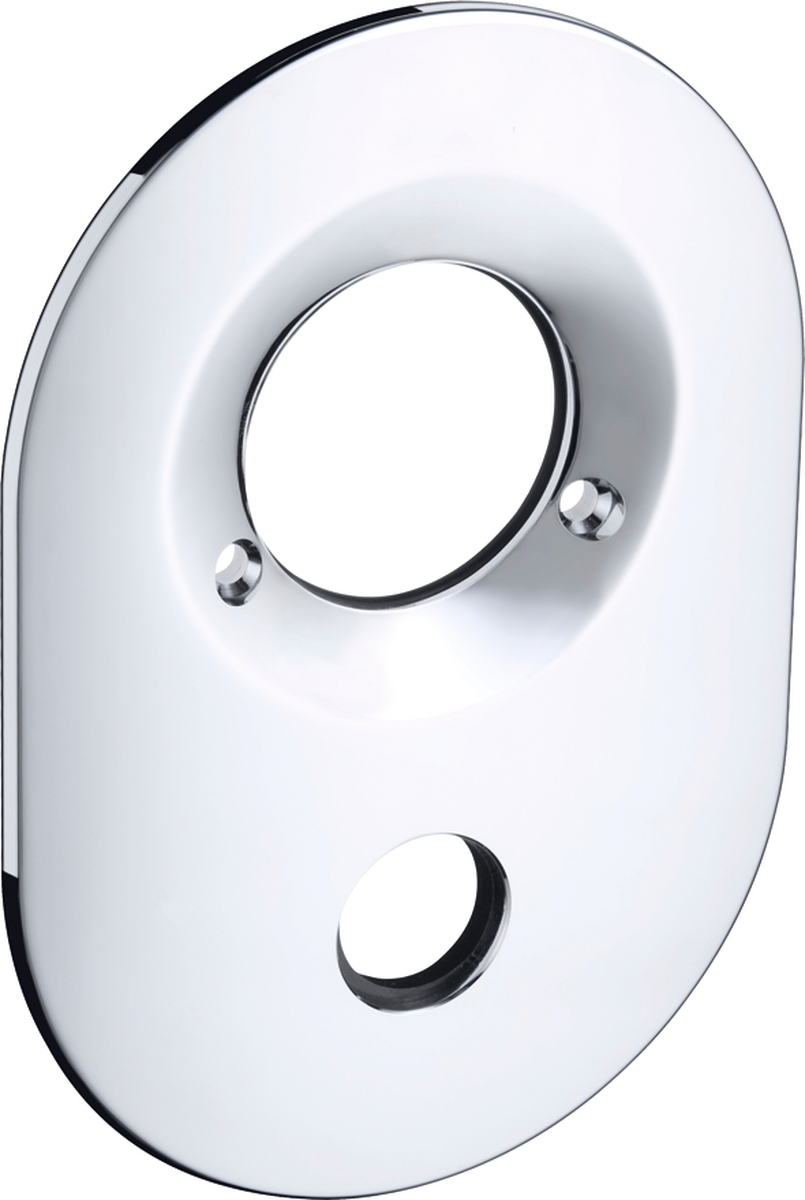 HANSGROHE Rosette Wannenmischer Unterputz (Lochabstand 80 mm) #94270810 - Satinox