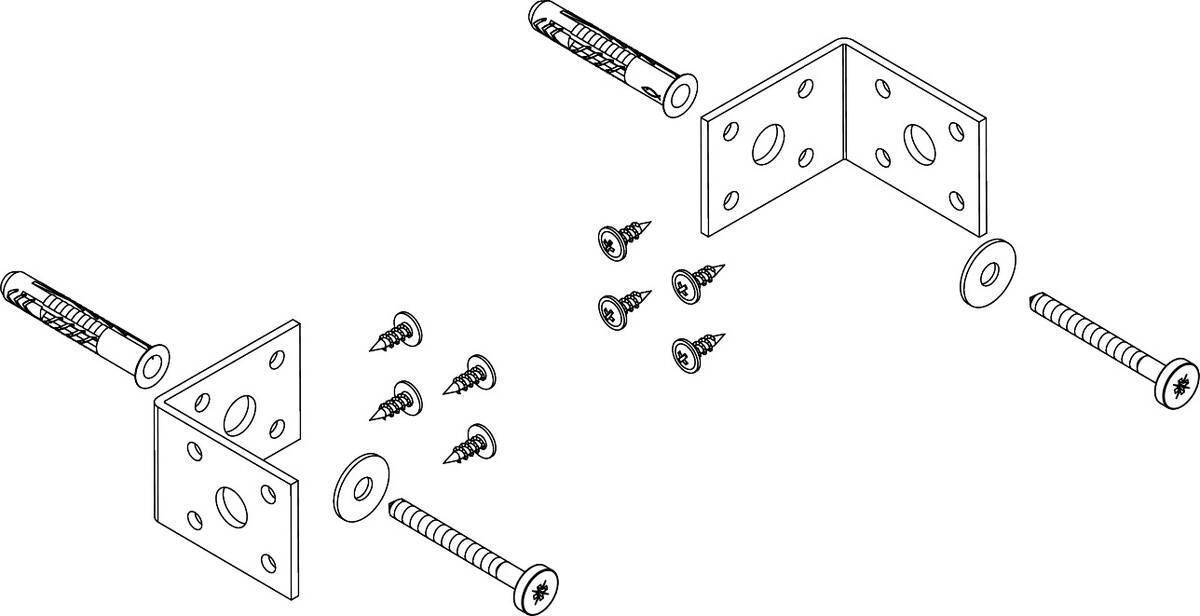 HANSGROHE Wandbefestigungs-Set #98100000