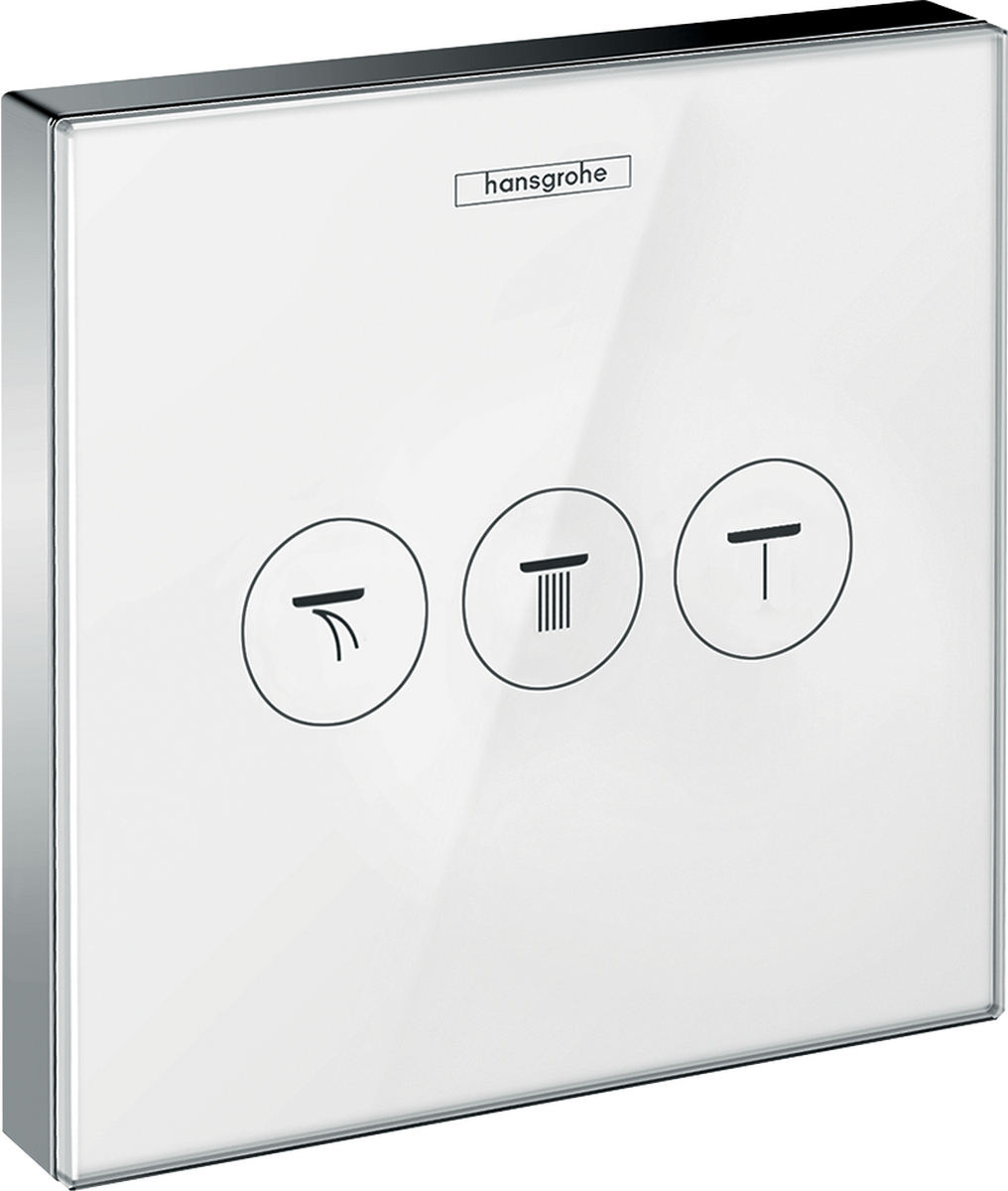 HANSGROHE ShowerSelect Glas Ventil Unterputz für 3 Verbraucher #15736400