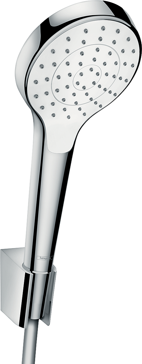 HANSGROHE Croma Select S Brausehalterset 110 1jet mit Brauseschlauch 125 cm #26420400 - Weiß/Chrom