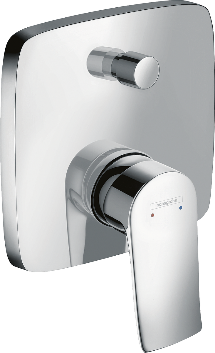 HANSGROHE Metris Einhebel-Wannenmischer Unterputz mit integrierter Sicherungskombination nach EN1717 für iBox universal #31451000 - Chrom