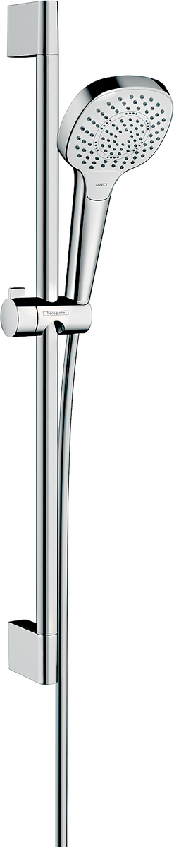 HANSGROHE Croma Select E Brauseset 110 Multi mit Brausestange 65 cm #26580400 - Weiß/Chrom