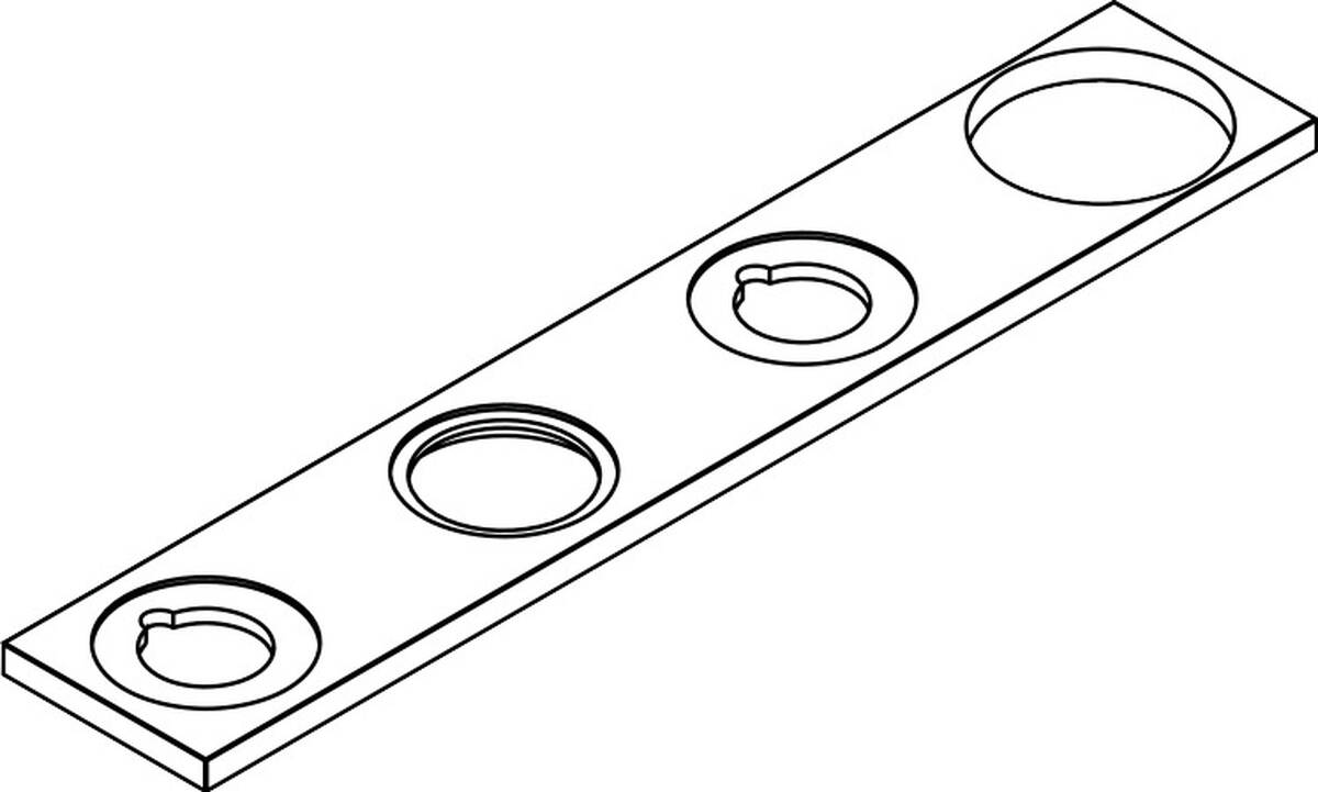 HANSGROHE Rosette #92167000 - Chrom