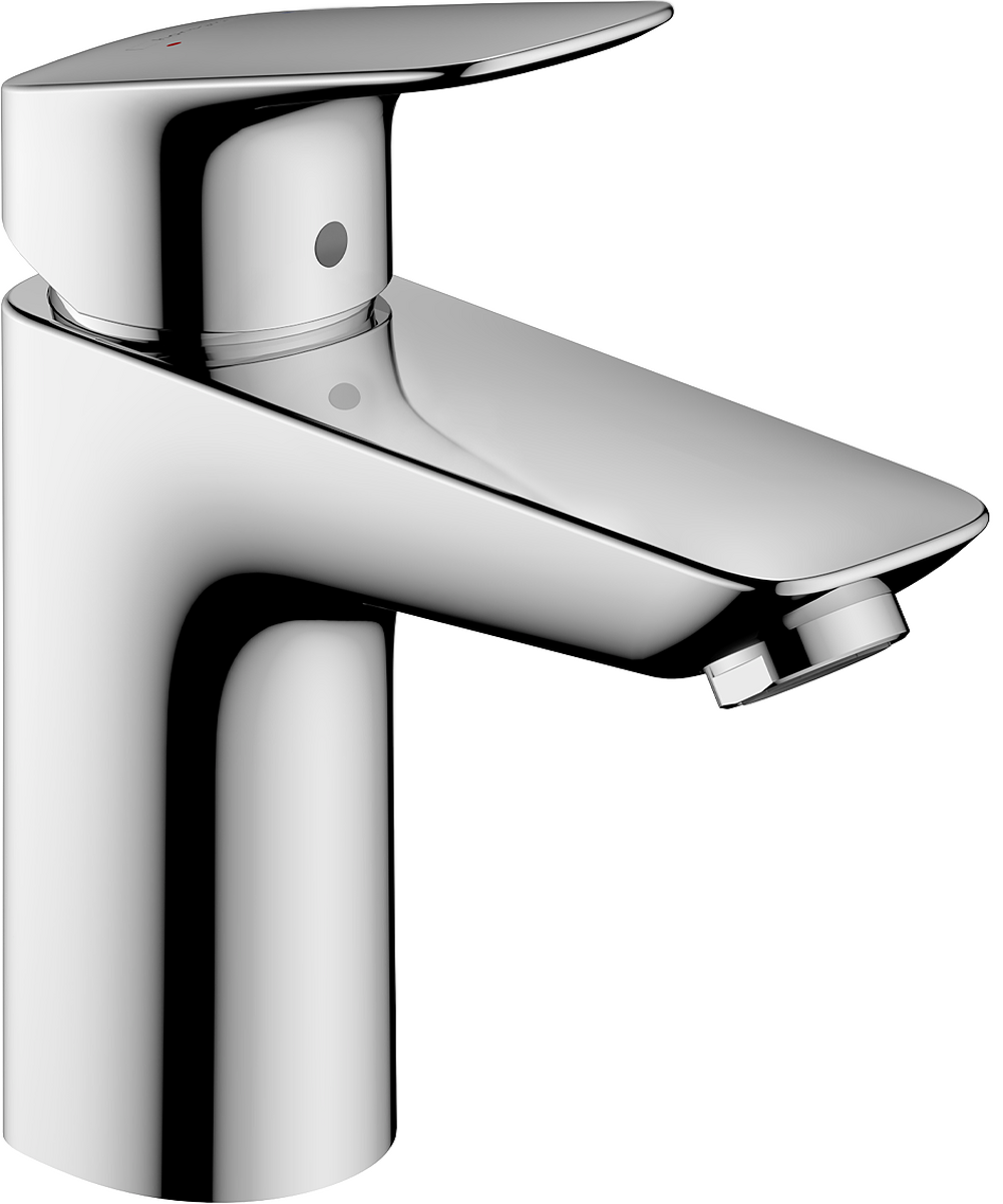 HANSGROHE Logis Einhebel-Waschtischmischer 100 mit Zugstangen-Ablaufgarnitur #71100000 - Chrom