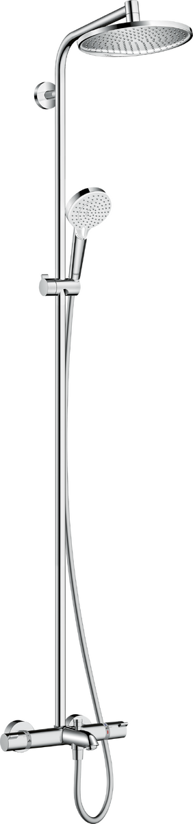 HANSGROHE Crometta S Showerpipe 240 1jet mit Wannenthermostat #27320000 - Chrom