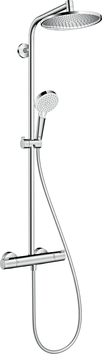 HANSGROHE Crometta S Showerpipe 240 1jet EcoSmart mit Thermostat #27268000 - Chrom