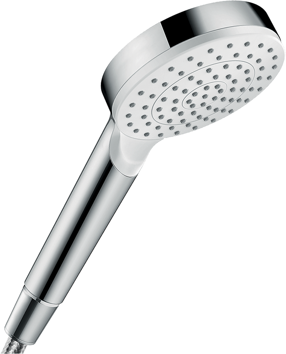 HANSGROHE Crometta Handbrause 100 1jet EcoSmart #26333400 - Weiß/Chrom