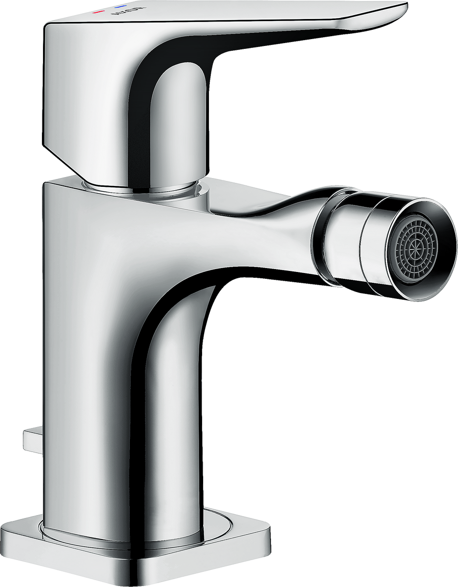 HANSGROHE AXOR Citterio E Einhebel-Bidetmischer mit Hebelgriff und Zugstangen-Ablaufgarnitur #36121000 - Chrom