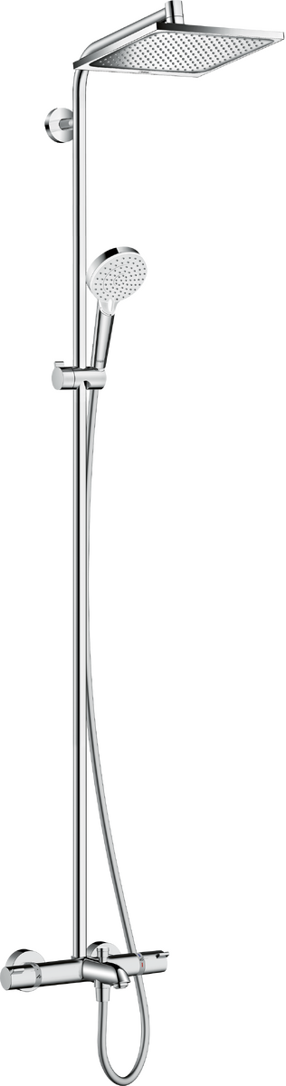 HANSGROHE Crometta E Showerpipe 240 1jet mit Wannenthermostat #27298000 - Chrom