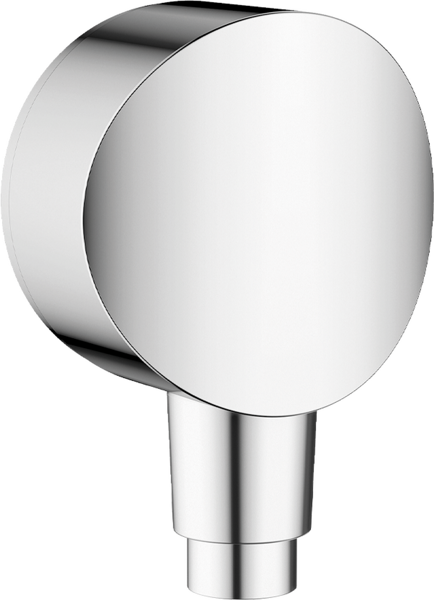 HANSGROHE FixFit Wandanschluss S mit Rückflussverhinderer und Kunststoffanschlusswinkel #26453000 - Chrom